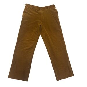 Vintage Bills Khakis Corduroy mens sz 36 x28 brown rust color dress pants hemmed